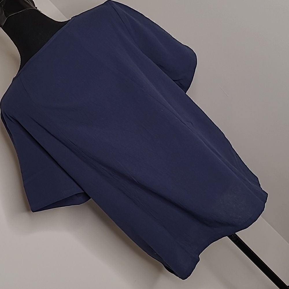 Navy blue linin top - Picture 3 of 5